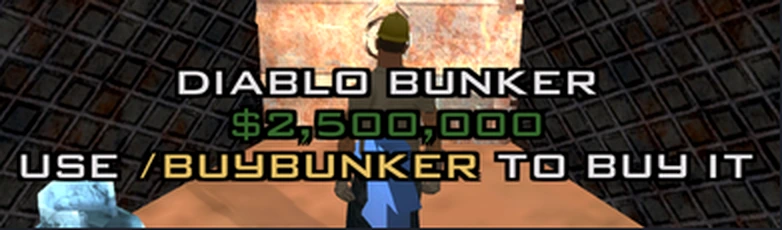 Kaufdialog des Diablo Bunkers mit dem Befehl buybunker