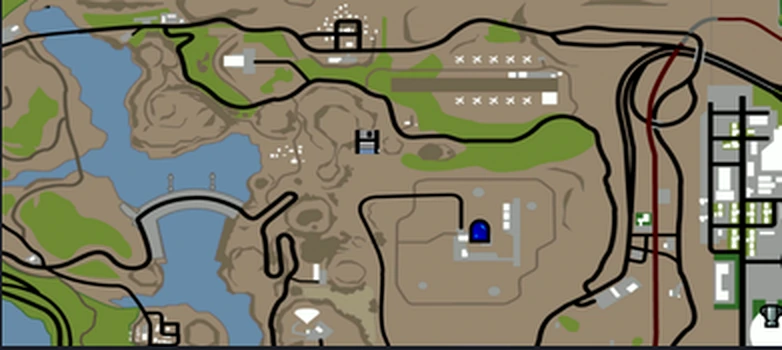 Kartenposition des Diablo Bunkers